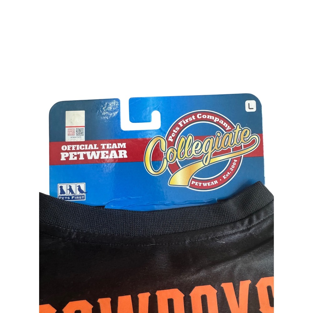 Official Collegiate Oklahoma State Cowboys Pet Jersey Size L - Picture 3 of 3